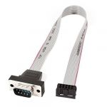 DB9 RS232 Male to 10 Pin Serial Port Ribbon Power Cable Adapter