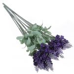 A bouquet 10 Head Artificial Lavender Silk Flowers Violet Bouquet Home Garden Decoration