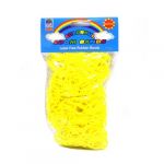 Loom bandz - rainbow colours - yellow 600 count