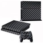 Carbon black Sticker Skin For PS4 PlayStation 4 Console+Controller Cover Decal