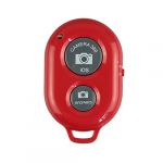 Wireless Camera Bluetooth V3.0 Remote Shutter Controller Selfie Stick Phone Monopod(Red)