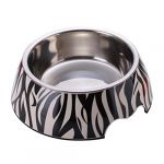 Zebra Applique Melamine Round Bowl-M