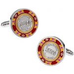 Fashion 500USD Coin Symbol Cufflinks Mens Shirt Women Dress French Cuff Links Yellow Fashion 500USD Coin Symbol Cufflinks Mens Shirt Women Dress French Cuff Links Yellow