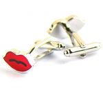 Fashion Red Lips Cufflinks Wedding Groom Gift Cuff Links Business Mens Shirt French buttons