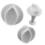 Fondant cake tools 3pcs Rose leaves Set Embossing dies Sugar flower mold Baking Leaf mold