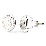 French Franc Cufflinks Face Back Sides Coin Mens Shirt Cuff Links Valentine's Day Present