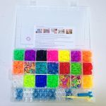 Loom Bands 4200 Pieces Colourful Rainbow Rubber Bands Bracelet Making Kit