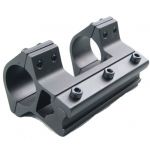 Heavy Duty Siamesed 25.4mm High Ring 11mm Rail Weaver Scope Mount Picatinny Base