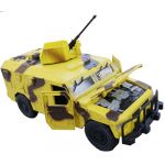Hummer 4-door wheel armored military vehicles alloy car model light&sound yellow