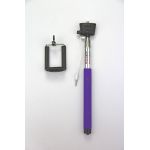 Purple Color Monopod Selfie Stick Telescopic Mobile Phone holder