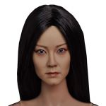 KUMIK 1/6 KM15-10 Female Head Sculpt For Hot Toys Kumik Figure Hobbies Game