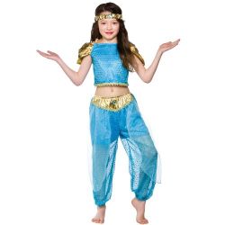 Arabian Princess or Jasmine (Blue) - Kids Costume 5 - 7 years