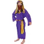 Wise Man - Purple - Childrens Fancy Dress Costume - Small - 110cm to 122cm