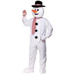 Snowman Mascot - Adult Costume Men: STANDARD