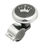 Check Pattern Metal Plastic Handle Steering Wheel Spinner Knob for Auto Truck