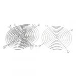 5pcs Silver Tone Metal Grill Protector Finger Guard for 120mm Case Fan