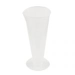100mL Conical Clear White Plastic Graduated Measuring Cup Lab Set