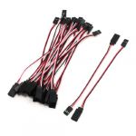 20 Pcs Remote Control Female to Male Servo Extension Cable Lead