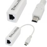 Ethernet 10/100Mbps Wired Network Mini A USB Adapter to LAN RJ45 Card