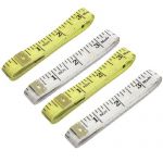 4 Pcs White Yellow Plastic Sewing Tailor Soft Ruler Tape Measure 150cm 60