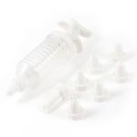 Plastic Cake Cream Pastry Injector Decor Tool White Clear