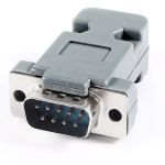 RS232 Serial DB9 9 Pin Male Plug PC Cable Connector Adapter