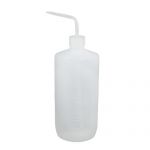 Clear White Plastic Cylinder Shaped Squeeze Measuring Bottle 1000ml