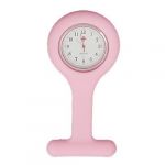 Pink Silicone Skin Covered Nurses Brooch Watch Gadget