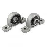 2 Pcs Pillow Block 8mm Bore Inner Diameter Metal Ball Bearing