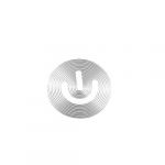 Power off sign pattern silver tone anti slip aluminum home button sticker for iphone