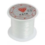 41Lbs Capacity 0.5mm Diameter Clear Nylon Fishing Line Cord Spool