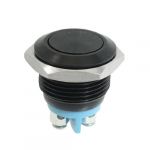 Surface oxidation momentary push button switch black 16mm spst on/off