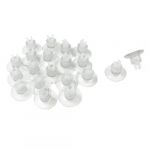 0.2 Aquarium Fish Tank Plastic Air Line Tubing Holder Suction Cups Clear 20 Pcs