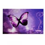 Purple Butterfly Flower Swirl Decorative Sticker Decal for 14 Laptop PC