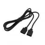 Led strips rgb 4 pin female to female connector extension cable black 1m