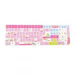 Laptop Pink Plastic Opaque Removable Keyboard Sticker Decal