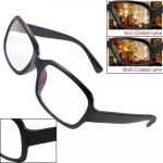 Rectangle multi coated lens plastic frame full rim plano glasses for men