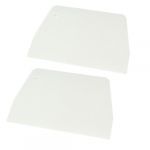 Kitchen Hard Plastic Pizza Dough Pastry Cake Cutter Scraper 2 Pcs