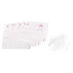 150 Pcs Plastic Ear Studs Sticks Earrings Clear White