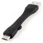 Short USB 2.0 Type A Male to Micro USB Male Connector Adapter Cable Black