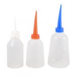 Plastic Long Tip Oil Vinegar Liquid Squeeze Bottle 3 in 1