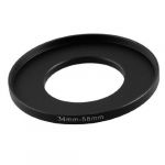 Replacement 34mm-58mm Camera Metal Filter Step Up Ring Adapter