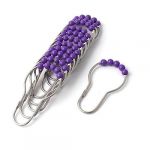 Bathroom Gliding Purple Roller Ball Shower Curtain Rings Hooks 12 Pcs Bathroom Gliding Purple Roller Ball Shower Curtain Rings Hooks 12 Pcs