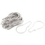 Metal Bathroom Shower Curtain Ring Hooks 25 Pcs Silver Tone Metal Bathroom Shower Curtain Ring Hooks 25 Pcs Silver Tone