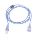USB 2.0 Type A Male to Female M/F Extension Cable Cord Blue 1.5M 4.9Ft