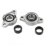 2 Set 15mm UFL002 FL002 Self-aligning Pillow Block Bearing Flange