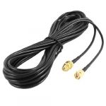 RP-SMA Male to Female Wifi Antenna Connector Extension Cable Black 10M