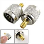 2pcs N Male Plug to SMA Female Jack RF Coaxial Adapter Connector