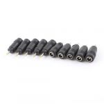 2.5 x 0.7mm male plug to 5.5 x 2.1mm female jack adapter connector 10 pcs