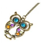 Stone River Jewellery Owl Pendant Necklace Vintage Style